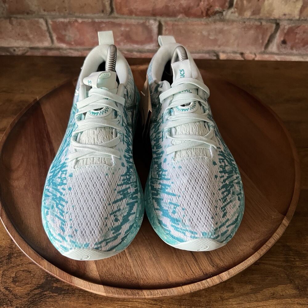 Asics Noosa Tri 16 White Aqua Running Women's 6 FF Blast Cushioned Shoes - Picture 3 of 16